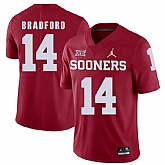 Oklahoma Sooners 14 Sam Bradford Red College Football Jersey Dzhi,baseball caps,new era cap wholesale,wholesale hats